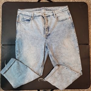 Old Navy Light Wash Button Fly Jeans